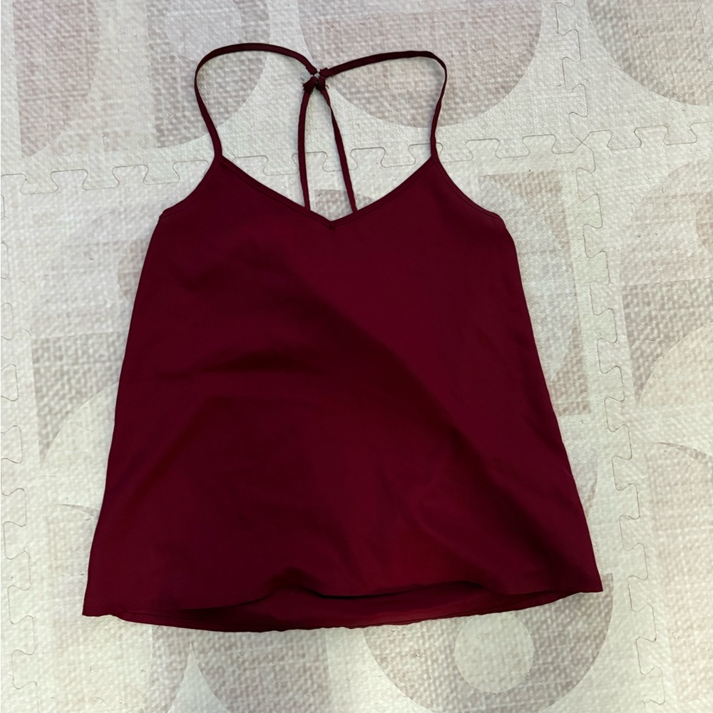 Burgundy Women's spaghetti strap Top